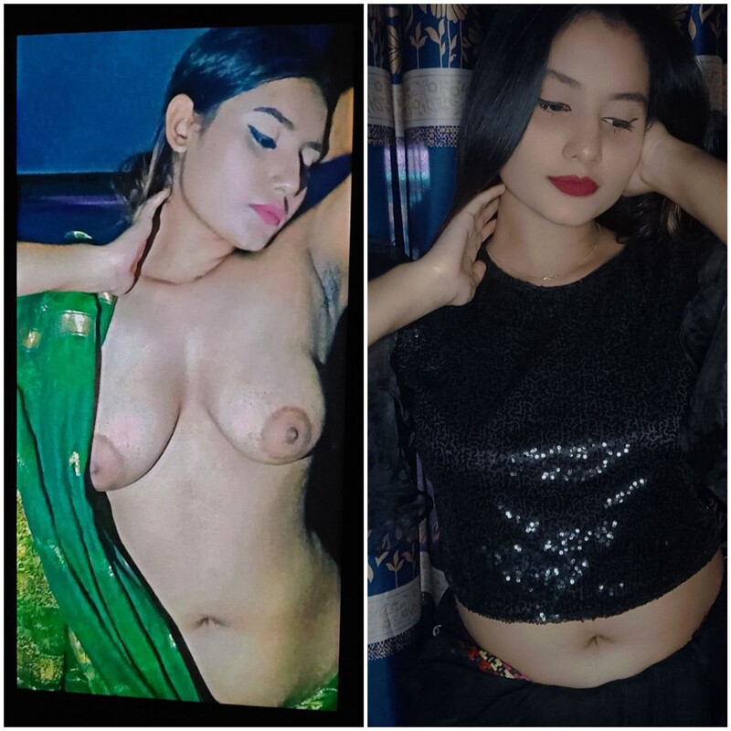 Desi Chubby Big Titty Girl Boobs Pressing & Showing Her Hairy Pussy