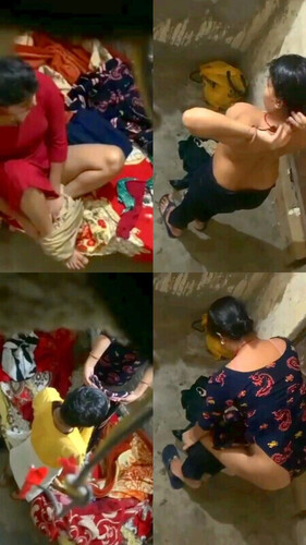 Hot Bhabhi Bathing Secretly Recorded By Neighbour Wearing Clothes Infront Of Young Nephew